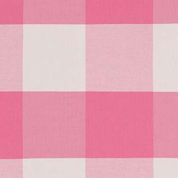 NAVIBULE 18 x 18In Farmhouse Outdoor Decorative Square Throw Pillow Covers Pink and White Buffalo Check Plaid Cushion Cases Pack of 2