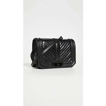 Rebecca Minkoff Chevron Love Quilted Crossbody Bag for Women – Versatile Women’s Crossbody Purse...
