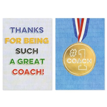 Thank You Cards for Coaches - 8 Count Set