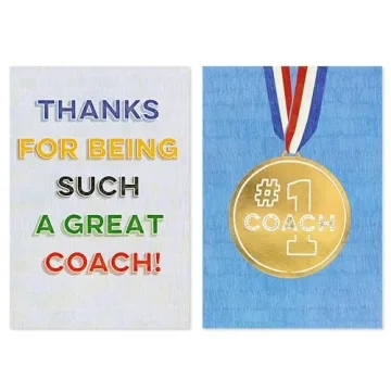 Thank You Cards for Coaches - 8 Count Set