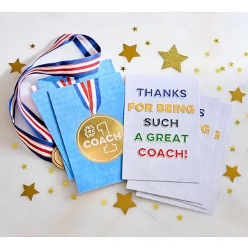 Thank You Cards for Coaches - 8 Count Set