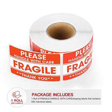 Fragile Stickers with Strong Adhesive for Shipping