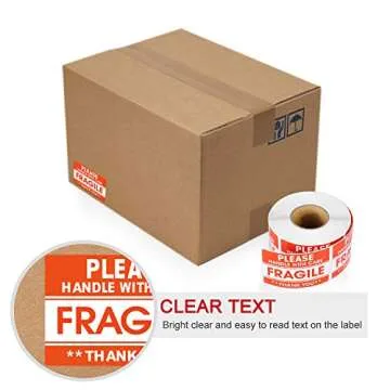 Fragile Stickers with Strong Adhesive for Shipping