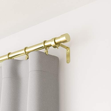 Umbra Cappa Curtain Rod with Finials & Brackets for Stylish Décor