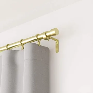 Umbra Cappa Curtain Rod with Finials & Brackets for Stylish Décor