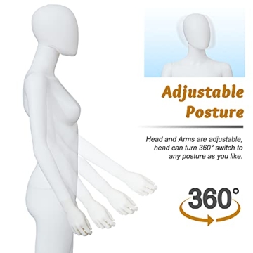 Buy 6 FT Female Mannequin Dress Form Display Online