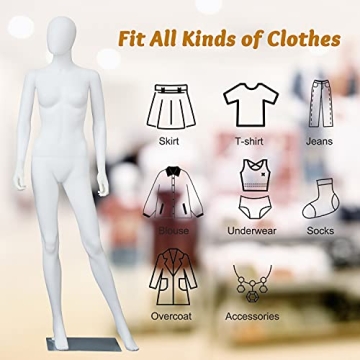 Buy 6 FT Female Mannequin Dress Form Display Online