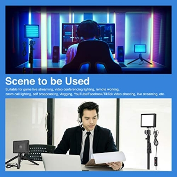 Neewer Dimmable 5600K USB LED Light Set for Creators