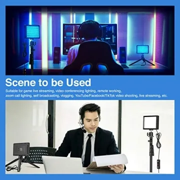 Neewer Dimmable 5600K USB LED Light Set for Creators