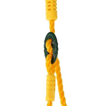 Swing-N-Slide WS 4001-G Plastic Infant Swing with Nylon Rope Swing Set Attachment, Green w/Yellow