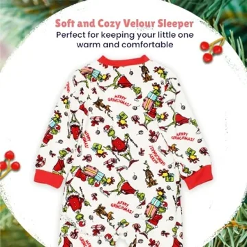Dr. Seuss The Grinch Holiday Sleeping Pajamas for Toddlers