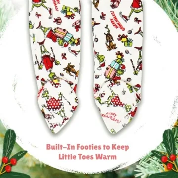 Dr. Seuss The Grinch Holiday Sleeping Pajamas for Toddlers