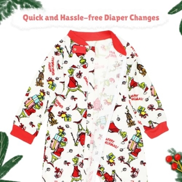 Dr. Seuss The Grinch Holiday Sleeping Pajamas for Toddlers