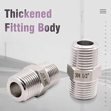 Horiznext Stainless Steel NPT Fitting for Plumbing Needs