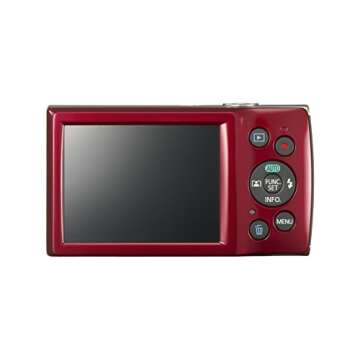 Canon PowerShot ELPH 180 Digital Camera w/Image Stabilization and Smart AUTO Mode (Red) (Renewed)