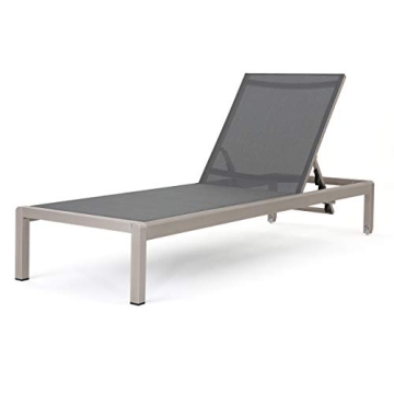 Christopher Knight Home Cape Coral Outdoor Mesh Chaise Lounge for Elegant Relaxation
