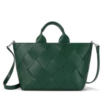 BOSTANTEN Woven Tote Bag for Women Top Handle Purses and Handbags Shoulder Crossbody Purse With Zipper