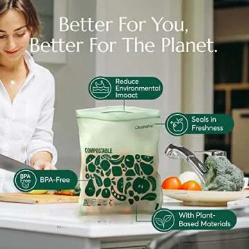 Eco-Friendly Cleanomic Freezer Bags for Sustainable Storage