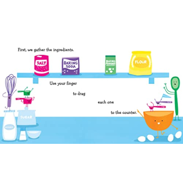 Stir Crack Whisk Bake Interactive Book for Kids