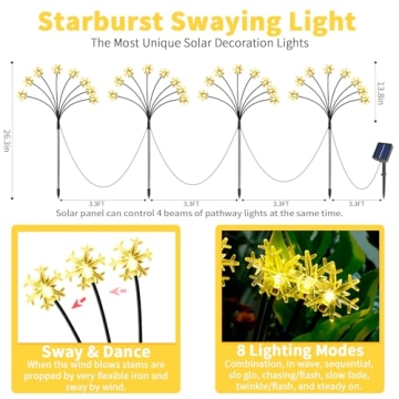 Solar Snowflake Lights for Festive Outdoor Decor