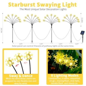 Solar Snowflake Lights for Festive Outdoor Decor