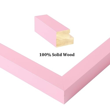 Egofine 8x10 Solid Wood Picture Frame - Pink