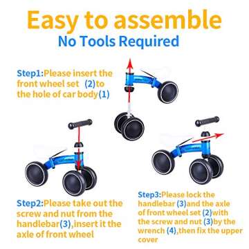 Baby Balance Bike for 1-2 Year Kids - Fun and Safe Ride