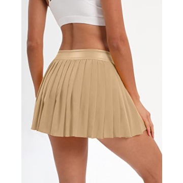 Stylish UrKeuf Women's Pleated Tennis Skirts with Pockets