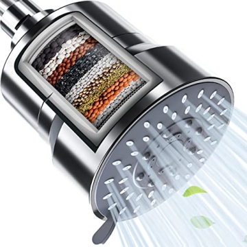 High Pressure Filtered Shower Head for Healthier Skin and Hair