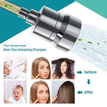 High Pressure Filtered Shower Head for Healthier Skin and Hair