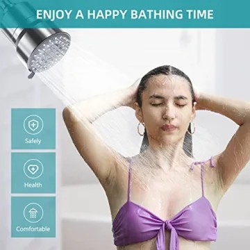 High Pressure Filtered Shower Head for Healthier Skin and Hair