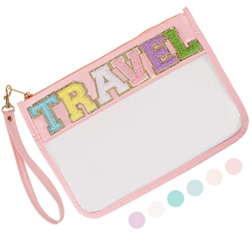 Iqimott Monogram Letter Clear Bag - Stylish & Functional Travel Essential