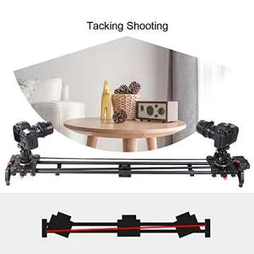 GVM Great Video Maker Camera Motorized Slider,48"/120CM,Automatic Round Trip,Time Lapse,Panoramic Shooting,Video Capture,Slider Smooth and Stable,with Battery