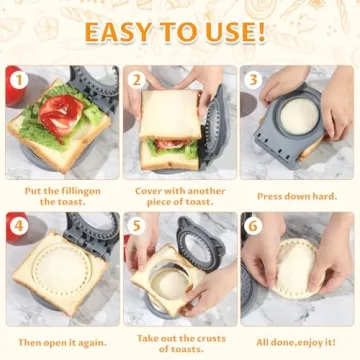 CHICHAUS Uncrustable Sandwich Maker for Kids & Families