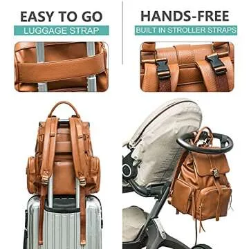 MOMINSIDE Diaper Bag Backpack: Stylish & Functional 14 Pockets