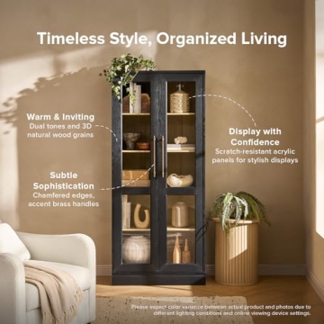 Mopio Blake Tall Display Cabinet for Modern Storage Solutions