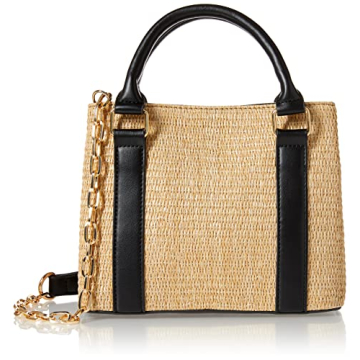 Orla Boxy Straw Crossbody by The Drop - Stylish Summer Bag