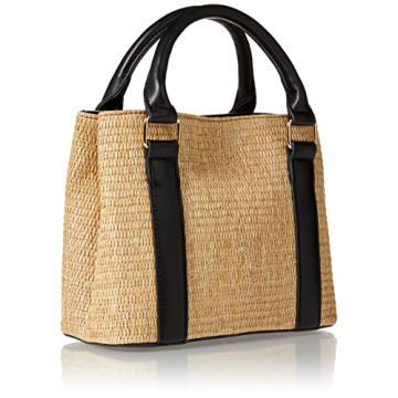 Orla Boxy Straw Crossbody by The Drop - Stylish Summer Bag