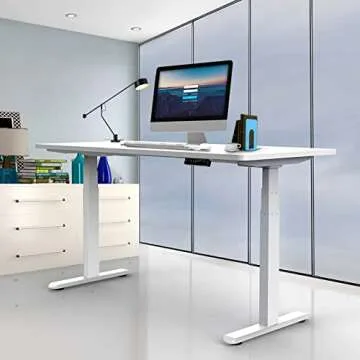 AIMEZO 50.8H Dual Motor Electric Standing Desk Base - Height Adjustable for Home Office
