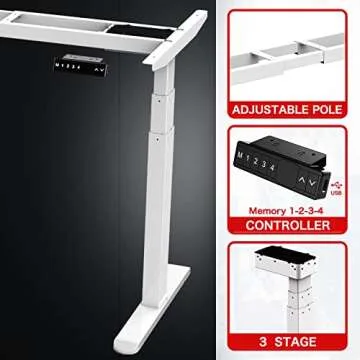 AIMEZO Dual Motor Electric Standing Desk Frame for Home Office