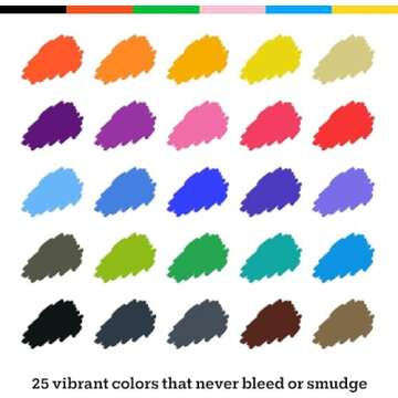 Art-n-Fly Dual Tip Brush Pens Set - 25 Adult Colored Markers for Calligraphy, Drawing, Journaling - ...