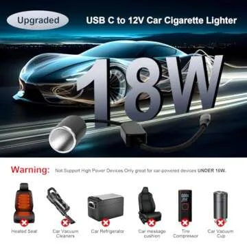 WYMECT USB C to 12V Adapter - Reliable, Compact Power Solution