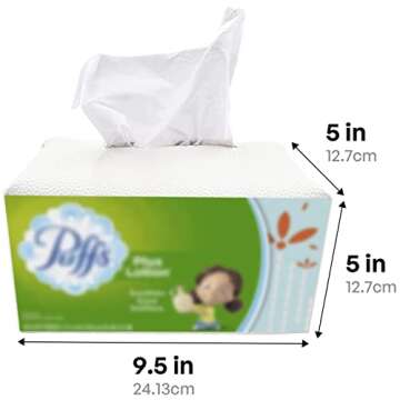 Carrotez Tissue Box Cover, [Refined] Modern PU Leather Rectangular Tissue Box Holder - Decorative Holder/Organizer for Bathroom Vanity Countertop, Night Stands, Office Desk 9.5"X5"X5" - White