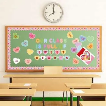 125Pcs Valentine’s Heart Cutouts for Classrooms and Parties