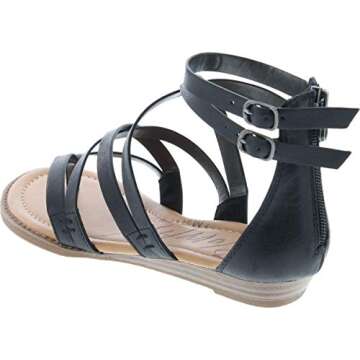Blowfish Malibu Women's Bungalow Sandal, black, 7.5 Medium US