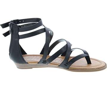 Blowfish Malibu Women's Bungalow Sandal, black, 7.5 Medium US