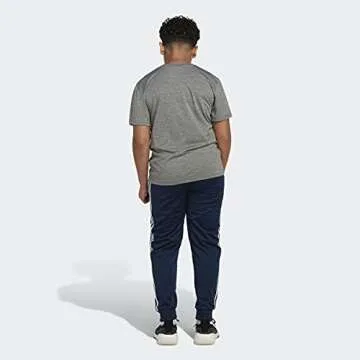 adidas Boys' Big Iconic Tricot Jogger Pants for Active Youth