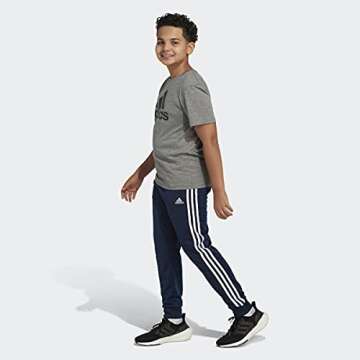 adidas Boys' Big Iconic Tricot Jogger Pants, Collegiate Navy, Medium (10/12 Plus)