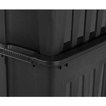 IRIS USA Durable 20 Gallon Storage Totes - Pack of 4