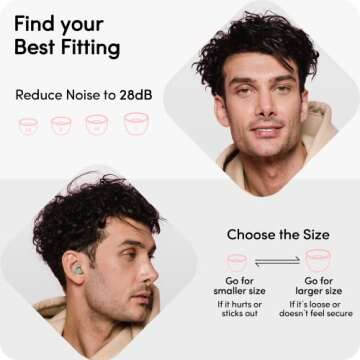 Audree Soft Ear Plugs - Reusable Noise Cancelling in Pink